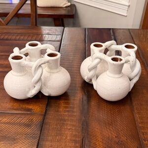 White Ceramic Vases